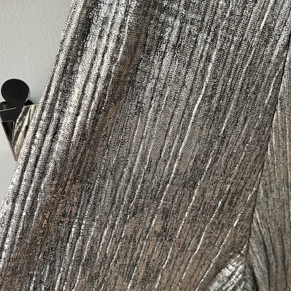 Elevenses Anthropologie Metallic Wide Leg Pants XXS - Picture 10 of 11